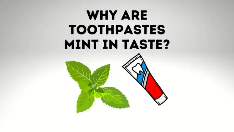 Why Are Toothpastes Mint In Taste?